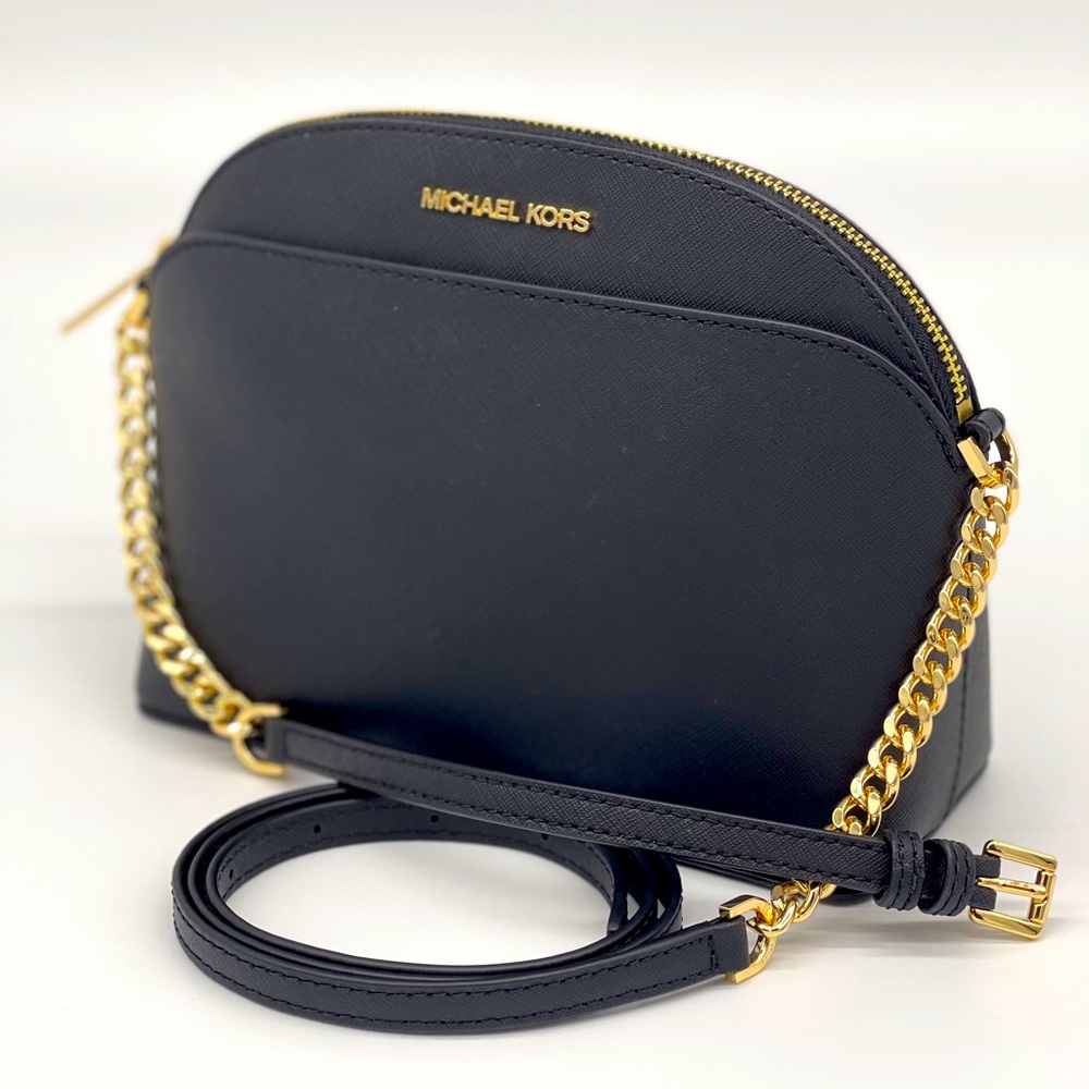 Michael Kors MD Dome Crossbody Bag Black